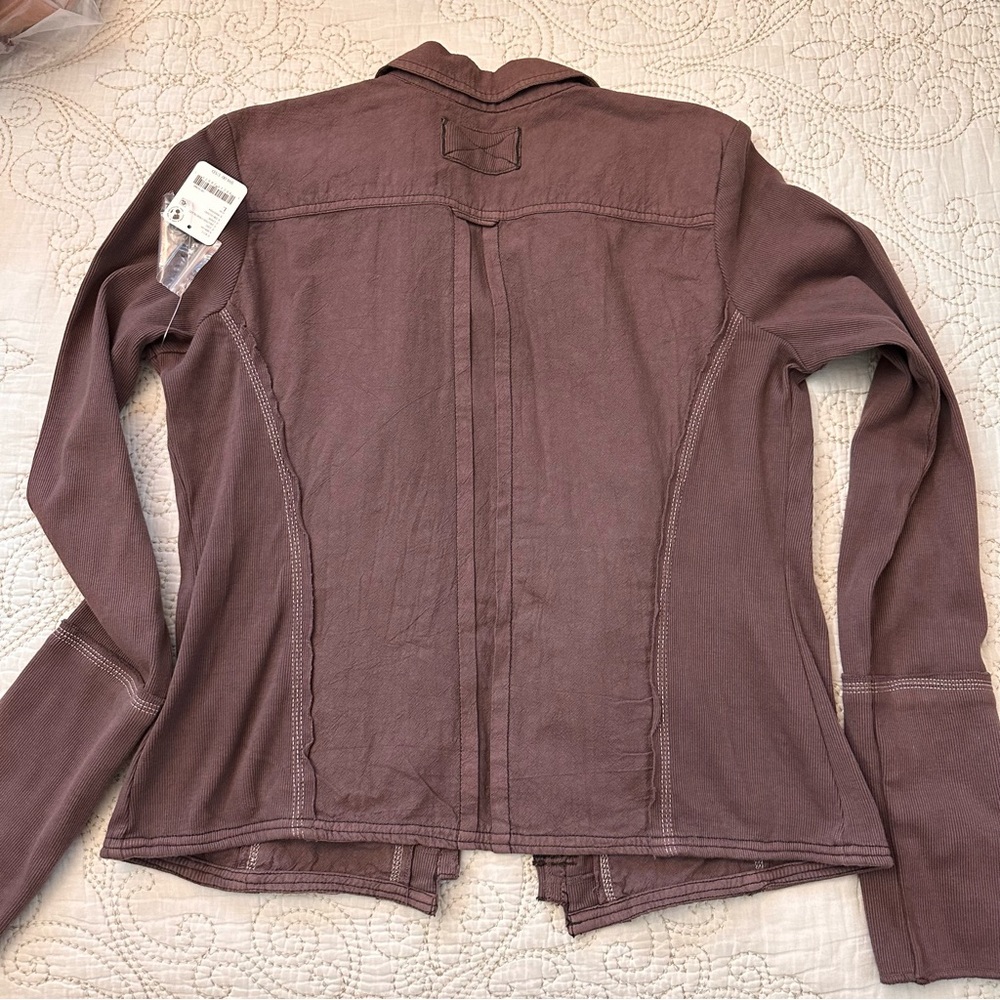 New FREE PEOPLE We The‎ Free Tiny Woven Top / Shaved Chocolate Combo - Picture 8 of 8